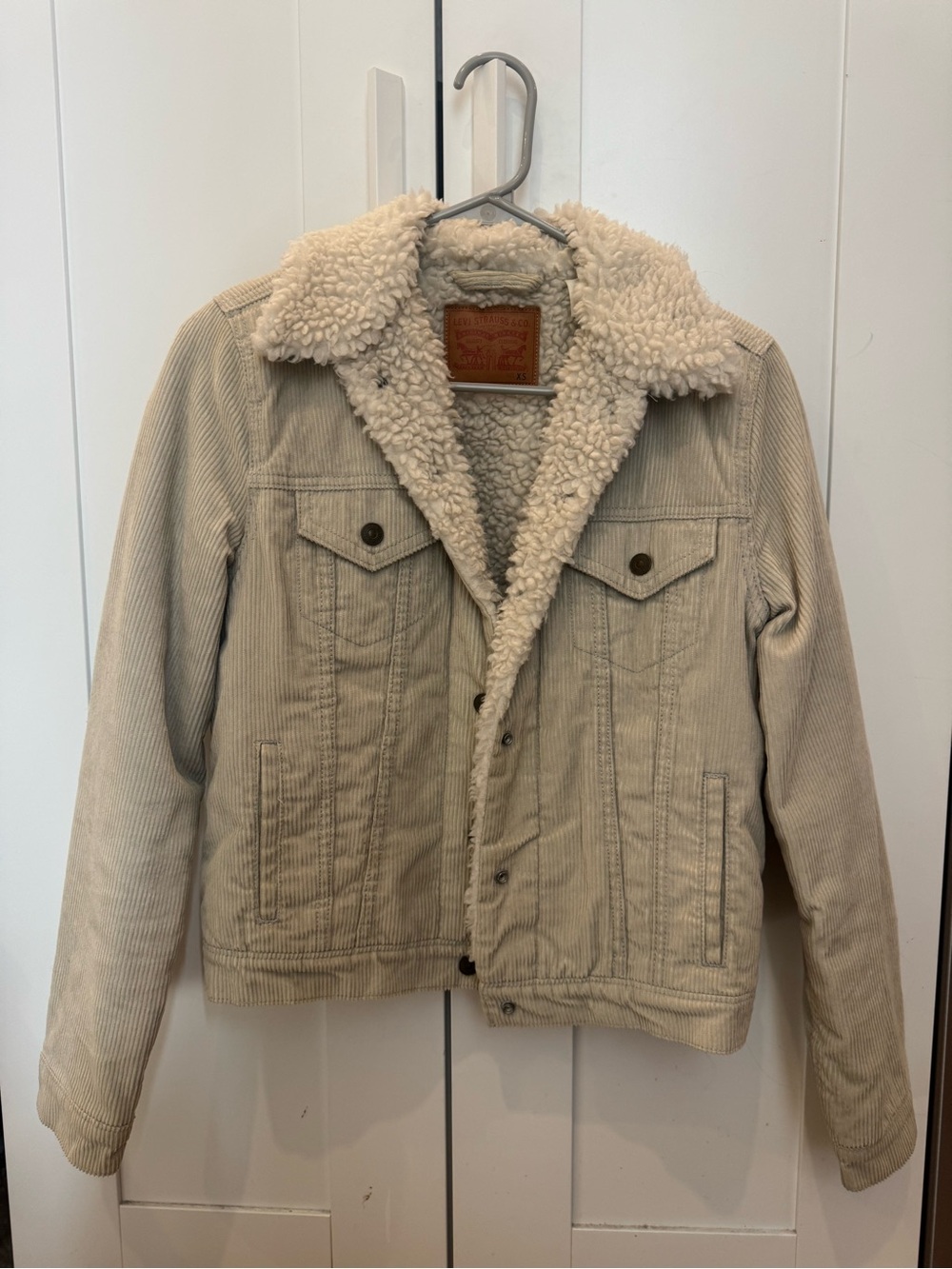 Levi's Cream Corduroy wool Jacket